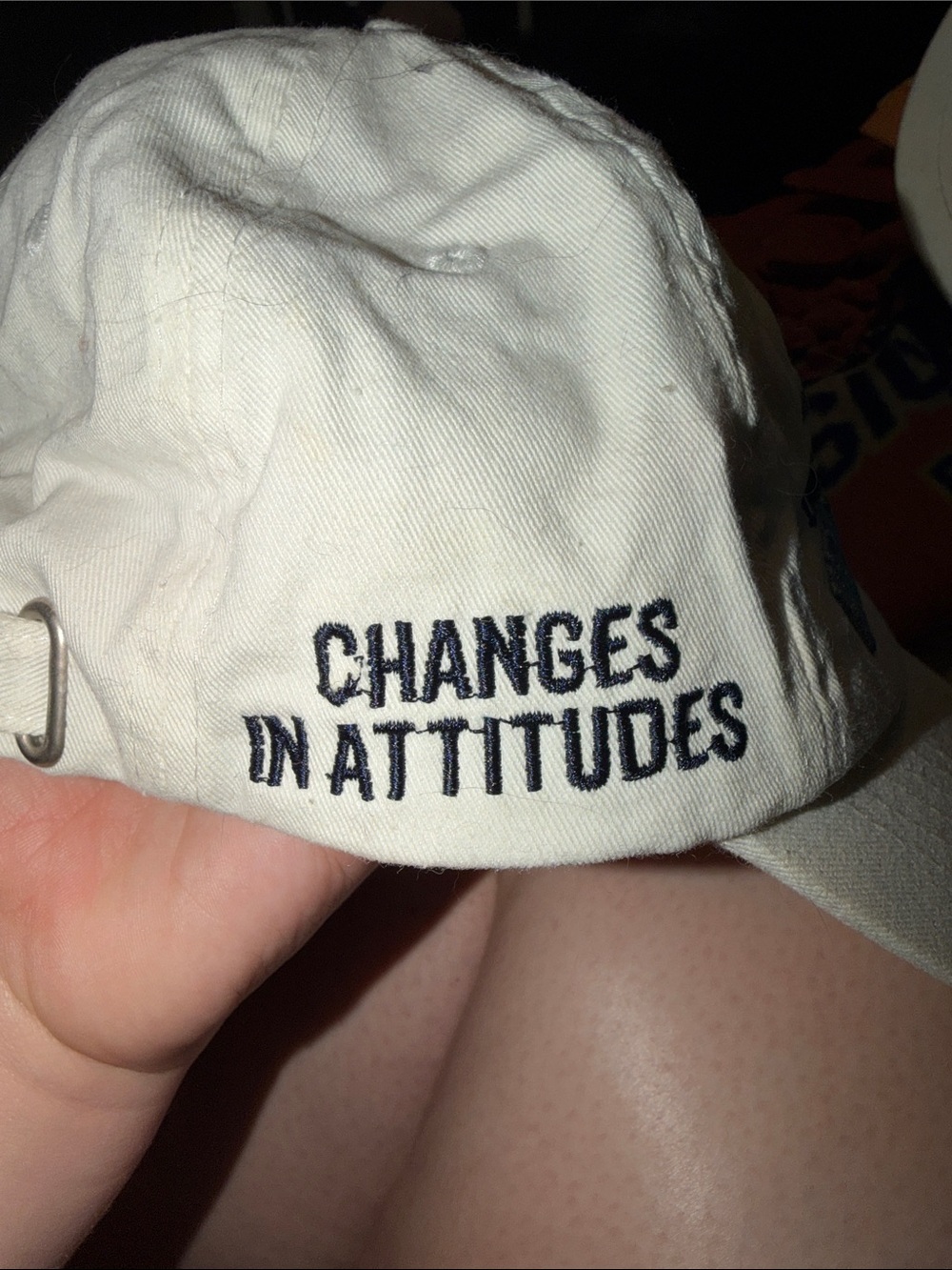 Margaritaville White Baseball Cap with Blue Palm Logo - Picture 3 of 5